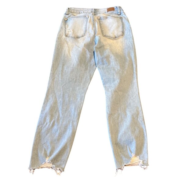 Judy Blue Womens Distressed Light Wash Jeans Size 5/27 Cotton Blend - Picture 7 of 7